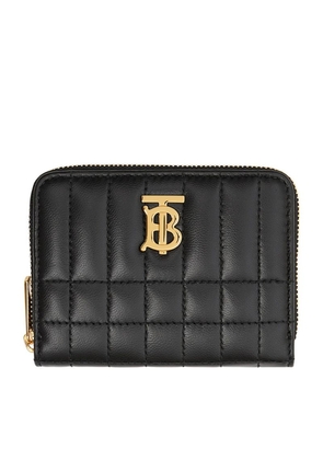 Burberry Leather Quilted Lola Zip-Around Wallet