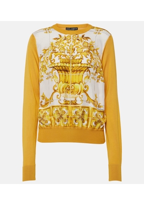 Dolce&Gabbana Majolica silk sweater