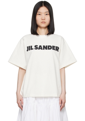 Jil Sander Off-White Printed Logo T-Shirt