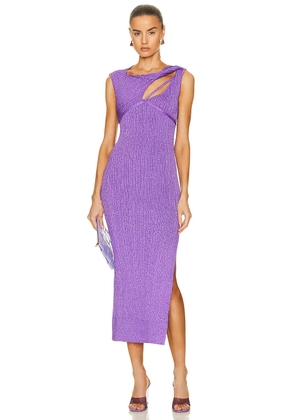 AKNVAS Sevrine Dress in Purple - Purple. Size XS (also in ).