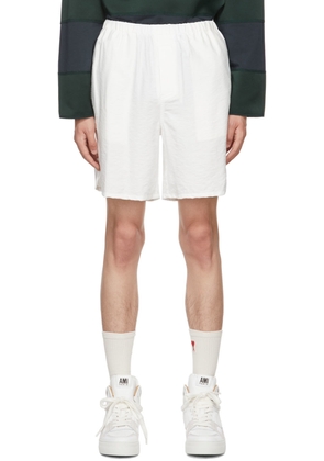AMI Paris SSENSE Exclusive White Shorts
