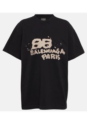 Balenciaga Oversized logo cotton T-shirt
