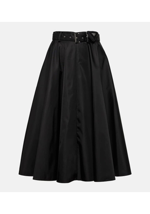Prada Re-Nylon belted midi skirt