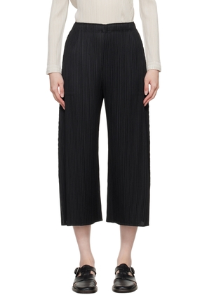 PLEATS PLEASE ISSEY MIYAKE Black Monthly Colors June Trousers