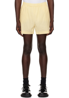 Sporty & Rich Yellow 'SRC' Shorts