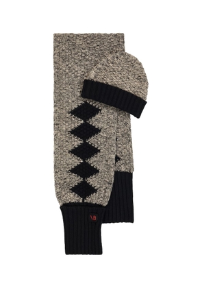 Victoria Beckham x The Woolmark Company wool beanie and scarf set