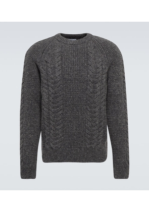 Sunspel Cable-knit virgin wool sweater