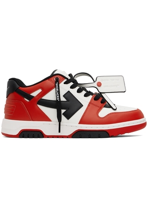 Off-White Red & Black Out Of Office Sneakers