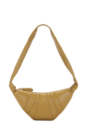 Lemaire Small Croissant Bag in Ochre Khaki - Tan. Size all.