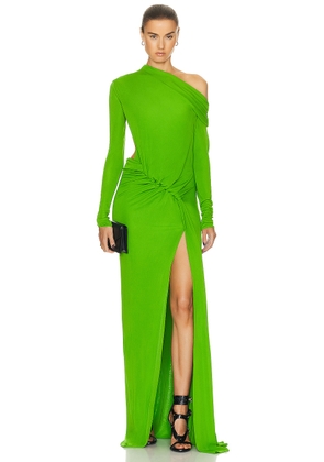 TOM FORD Off Shoulder Dress in Apple Green - Green. Size 40 (also in ).