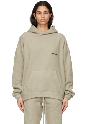 Fear of God ESSENTIALS Beige Polar Fleece Hoodie