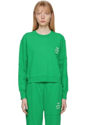 FRAME Green Mixed Sweatshirt