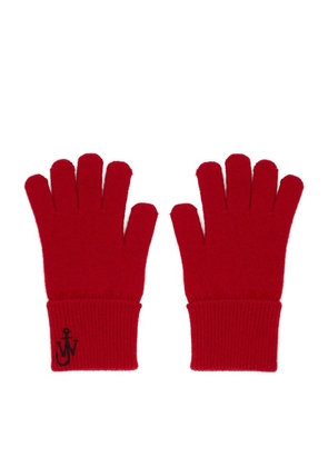 Jw Anderson Wool-Cashmere Anchor Gloves