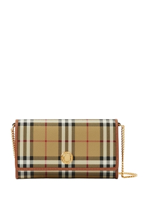Burberry Check Chain Wallet
