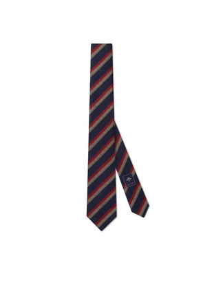 Gucci Silk Horsebit Striped Tie