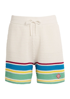 Casablanca Crochet Tennis Shorts