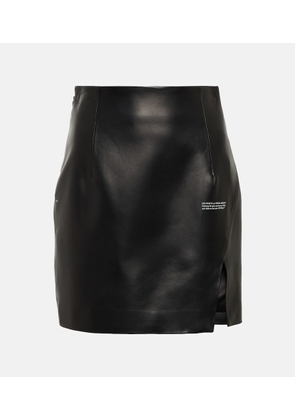 Off-White Leather miniskirt