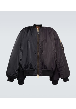 Balenciaga Cotton-trimmed bomber jacket