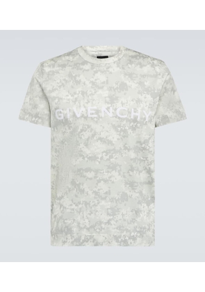 Givenchy Pixelated logo-print cotton T-shirt