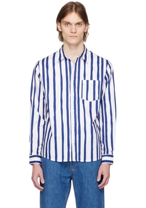 A.P.C. Blue & White Mathieu Shirt