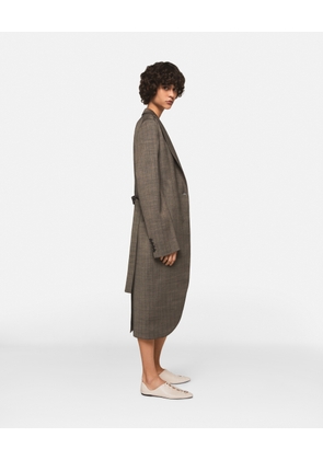 Stella McCartney - Pinstripe Wool Coat, Woman, Pinstripe, Size: 40