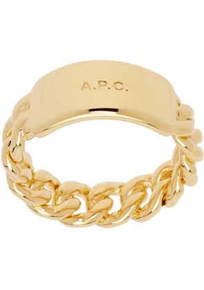 A.P.C. Gold Darwin Ring