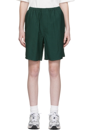 AMI Paris SSENSE Exclusive Green Viscose Shorts