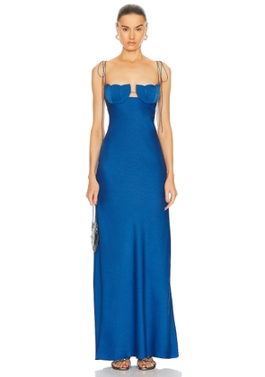Anna October Tulip Maxi Dress in blue - Blue. Size S (also in ).
