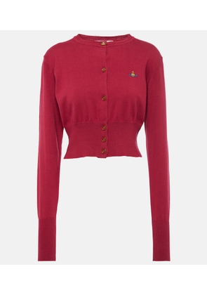 Vivienne Westwood Bea cropped cotton and cashmere cardigan