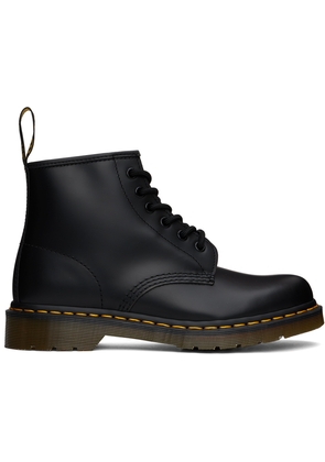Dr. Martens Black 101 Yellow Stitch Ankle Boots
