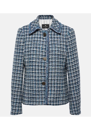Etro Cotton-blend tweed jacket