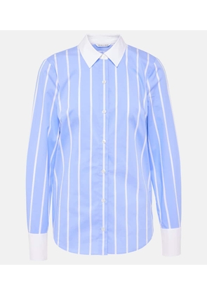 Veronica Beard Marisol striped cotton poplin shirt