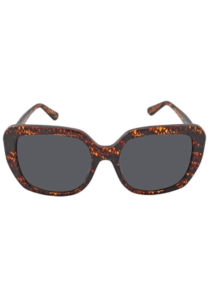 Michael Kors Manhasset Grey Butterfly Ladies Sunglasses MK2140 366787 55
