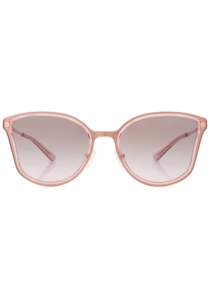 Michael Kors Turin Gray Pink Gradient Butterfly Ladies Sunglasses MK1115 11083B 56