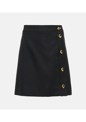 Ganni Asymmetric A-line miniskirt