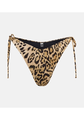 Reina Olga Susan leopard-print bikini bottoms