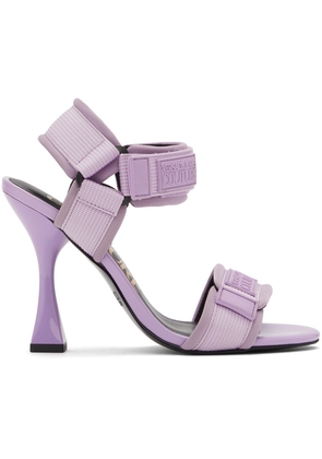 Versace Jeans Couture Purple Flair Heeled Sandals