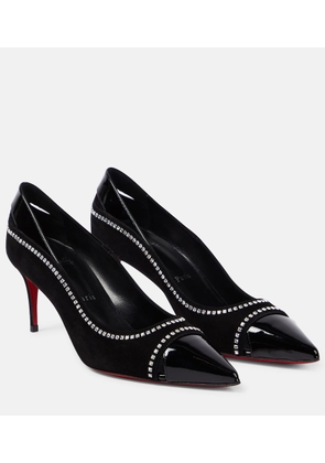 Christian Louboutin Duvette Strass 70 patent leather pumps