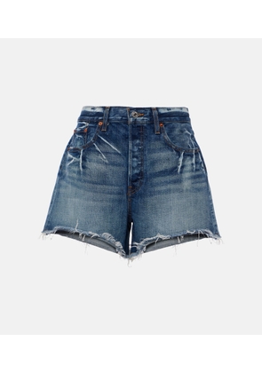 Re/Done Low-rise denim shorts