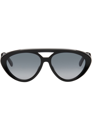 Stella McCartney Black Aviator Sunglasses