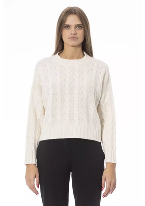 Baldinini Trend Beige Wool Sweater - M