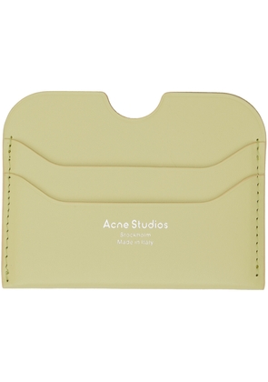 Acne Studios Green Leather Card Holder