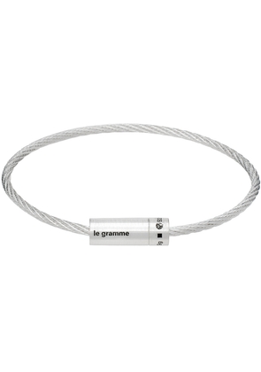 Le Gramme Silver Cable 'Le 9g' Bracelet