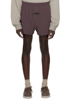 Fear of God ESSENTIALS Purple Bungee Drawstring Shorts