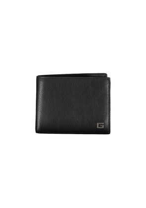 Guess Jeans Sleek Black Leather Dual Compartment Wallet
