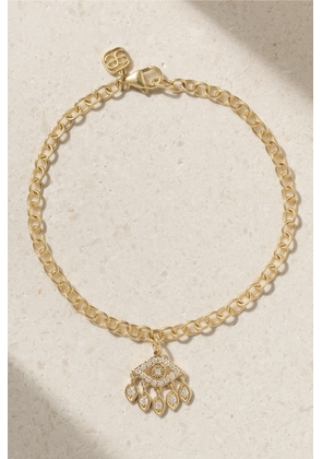 Sydney Evan - Small Evil Eye 14-karat Gold Diamond Bracelet - One size