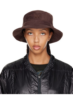 NEEDLES Brown Embroidered Bucket Hat