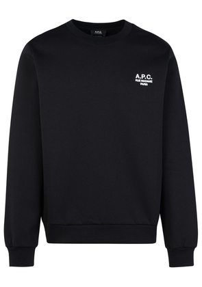 A.p.c. Rue Madame Black Cotton Sweatshirt