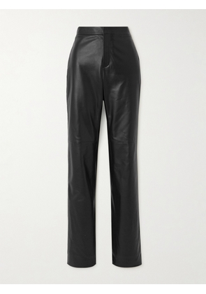 Ralph Lauren Collection - Karly Paneled Leather Straight-leg Pants - Black - US0,US2,US4,US6,US8,US10,US12