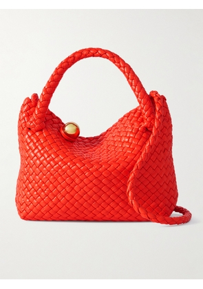 Bottega Veneta - Tosca Mini Embellished Intrecciato Leather Tote - Orange - One size